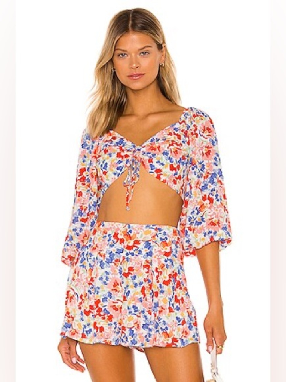 Revolve l*space Forever Flowers Top & Shorts Set Small